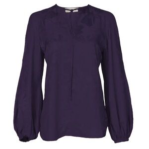 Silvia Tcherassi - Dorcas blouse in eggplant - L